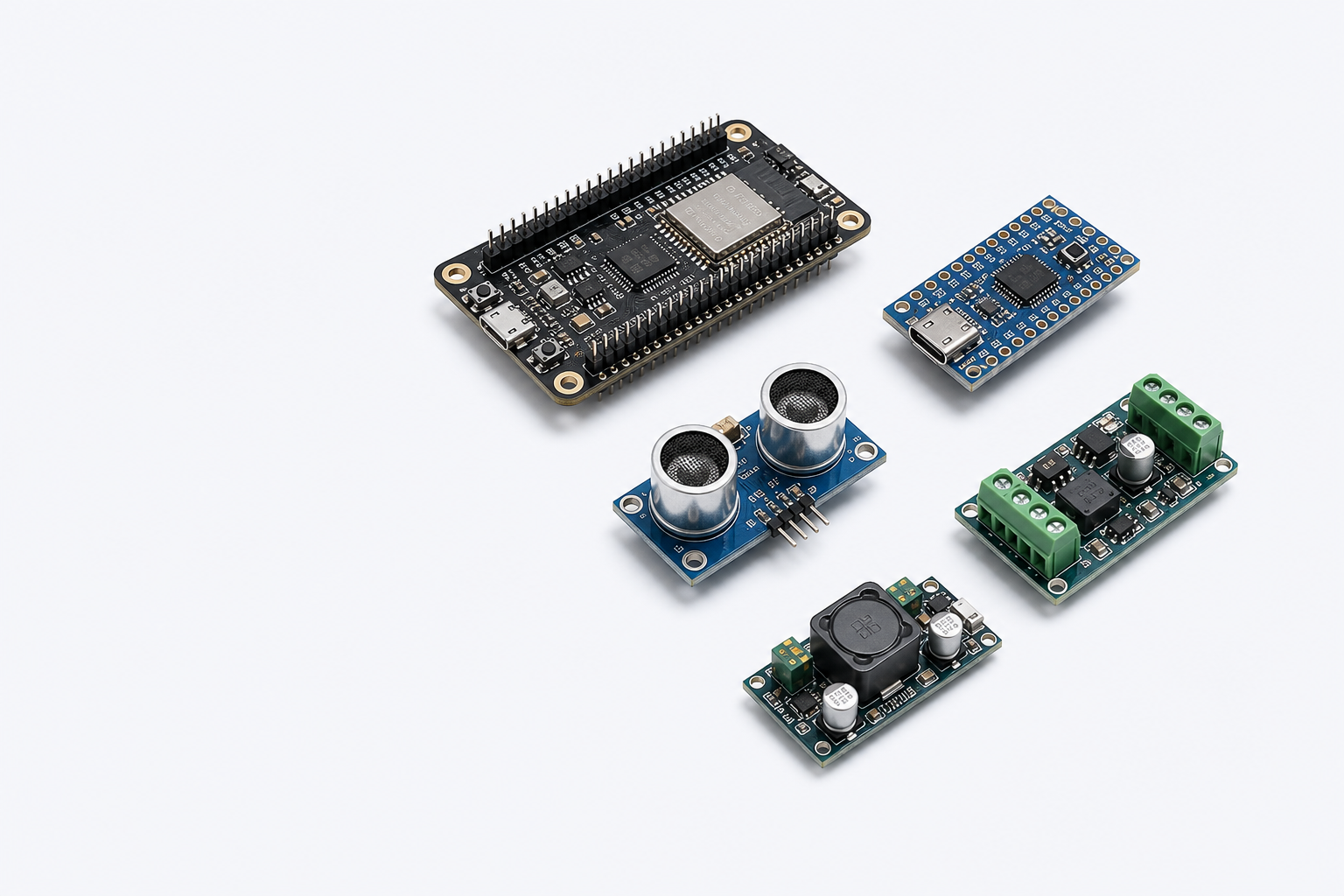 Ready-to-use control, sensor and power modules